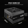 Corsair CX750 750W Non-Modular 80 PLUS Bronze Power Supply