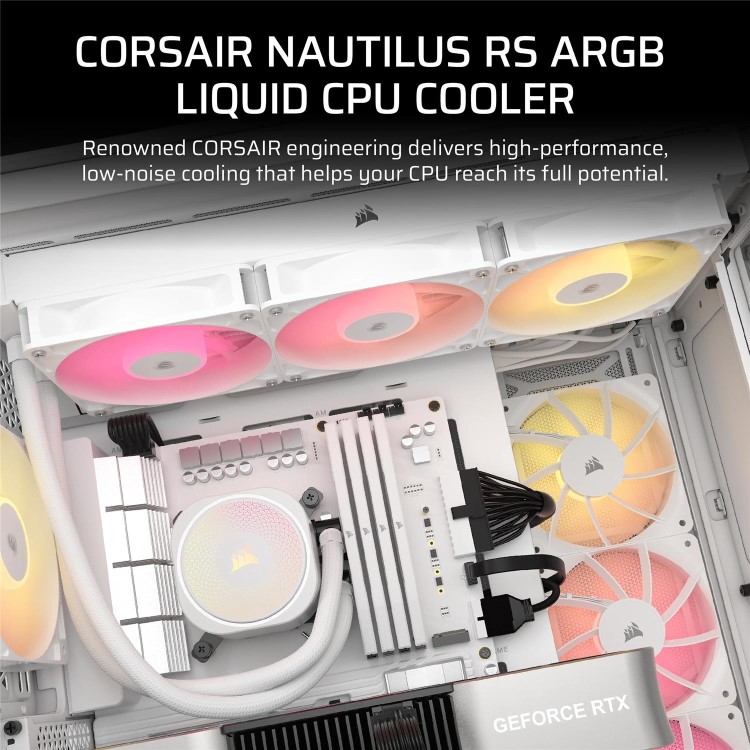 CORSAIR NAUTILUS 240 ARGB, 240MM RADIATOR, LIQUID CPU COOLER