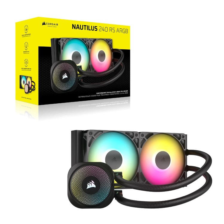 CORSAIR NAUTILUS 240 ARGB, 240MM RADIATOR, LIQUID CPU COOLER