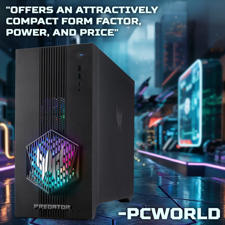 Acer Predator PO3-665 Intel Core i5-14400F 16GB RAM 512GB SSD RTX 5060 Windows 11 Gaming PC