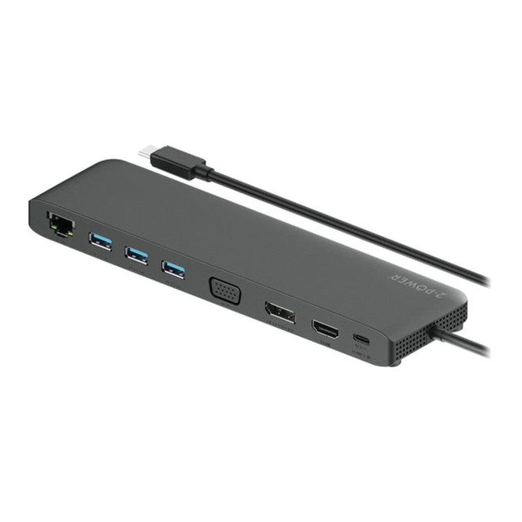 2-Power USB-C DP1.2 Triple Display Mini Docking Station