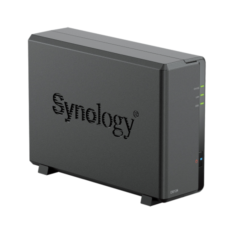 Synology DiskStation DS124 1GB RAM 2 Bay Desktop NAS Enclosure