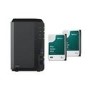 Synology DiskStation DS223 2GB RAM with 8TB Installed Storage 2 Bay SATA Desktop NAS