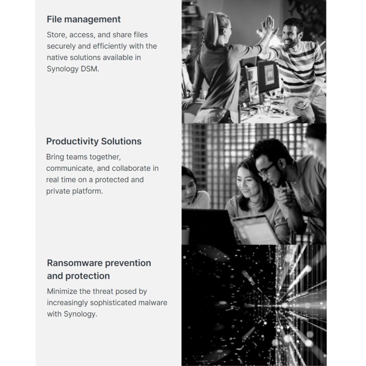 Synology DiskStation DS223J 1GB RAM with 12TB Installed Storage 2 Bay SATA Desktop NAS