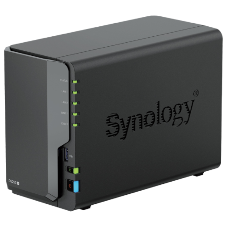 Synology DS225+ 2GB RAM 2 Bay SATA Desktop NAS Expansion Enclosure
