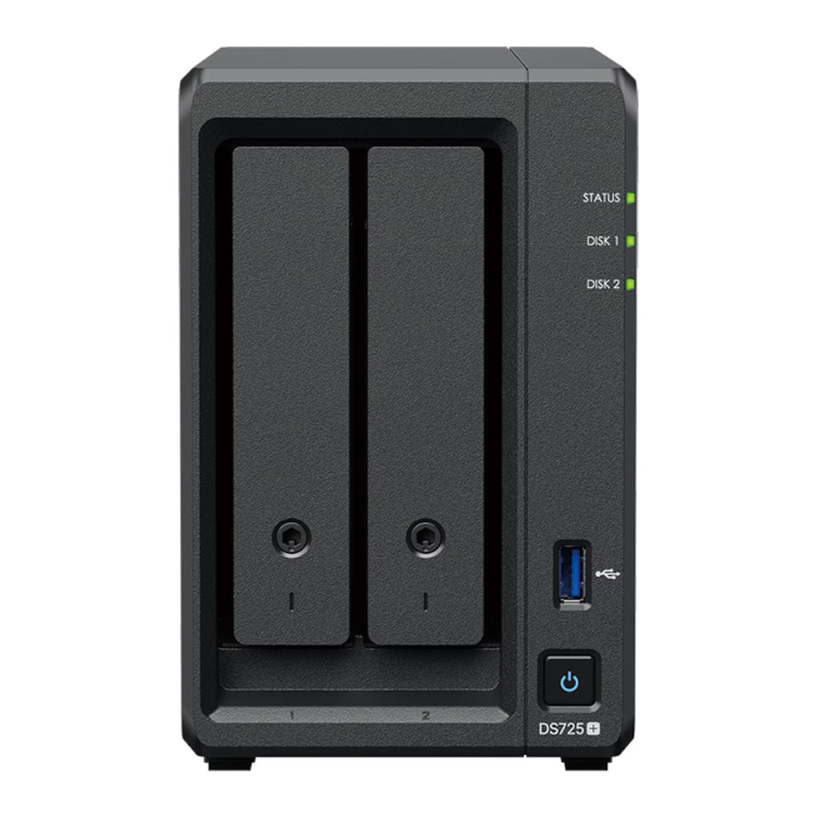 Synology DS725+ 2GB RAM 2 Bay SATA Desktop NAS Expansion Enclosure
