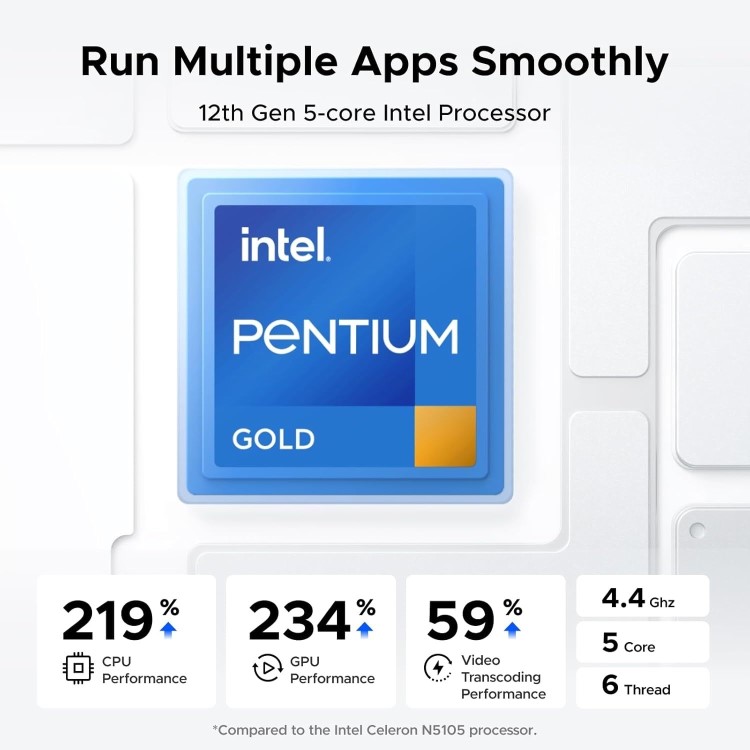 UGREEN NASync DXP4800 Plus 8GB RAM 4 Bay SATA Desktop NAS Expansion Enclosure