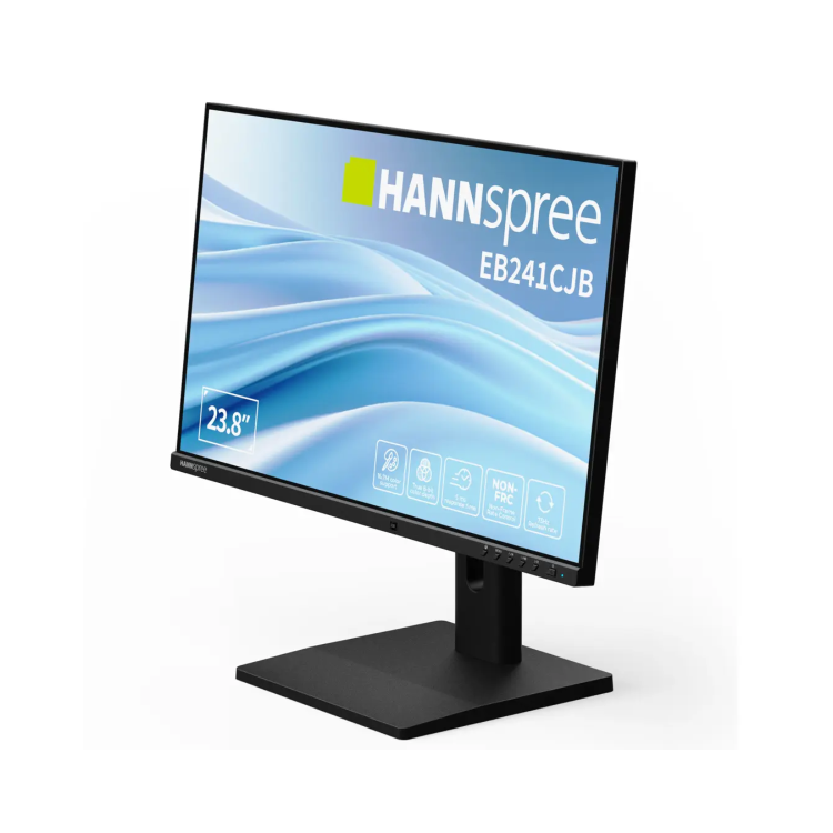 Refurbished HANNspree 23.8" Hybri Paperlike TN Transflective LCD Full HD Eye-Care USB-C Height-Adjustable Monitor
