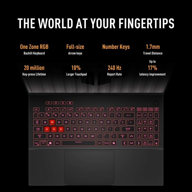 ASUS TUF AMD Ryzen AI 9 32GB RAM 2TB SSD RTX 4070 165Hz 16 Inch Windows 11 Gaming Laptop