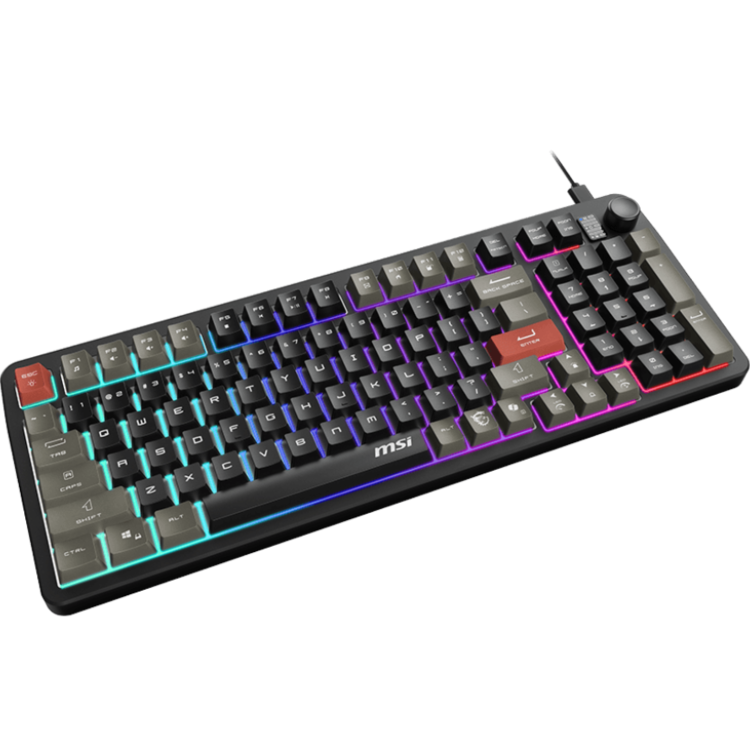 MSI FORGE GK110 Wired Gaming Keyboard Black