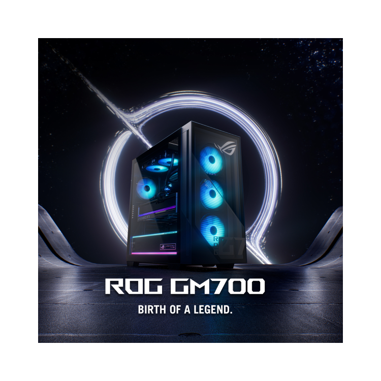 ASUS ROG G700 GM700TZ-R8700F040W Tower AMD Ryzen 7 8700F 32GB RAM 1TB SSD GeForce RTX 5070 Windows 11 Gaming PC