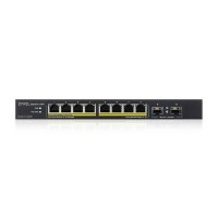 Zyxel GS1100-10HP 8-Port Unmanaged Desktop Gigabit PoE+ Switch