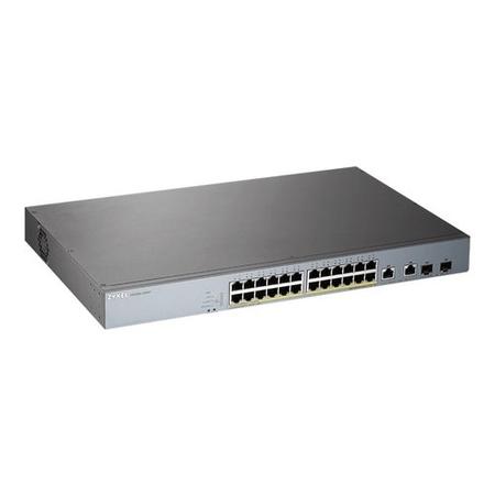 Zyxel GS1350-26HP 24-Port Gigabit Ethernet +2 SFP Port PoE L2 Desktop Managed Switch
