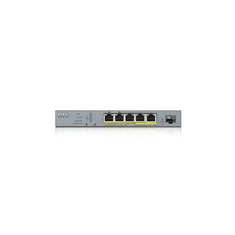 Zyxel GS1350-6HP 5-Port Gigabit Ethernet PoE L2 Desktop Managed Switch