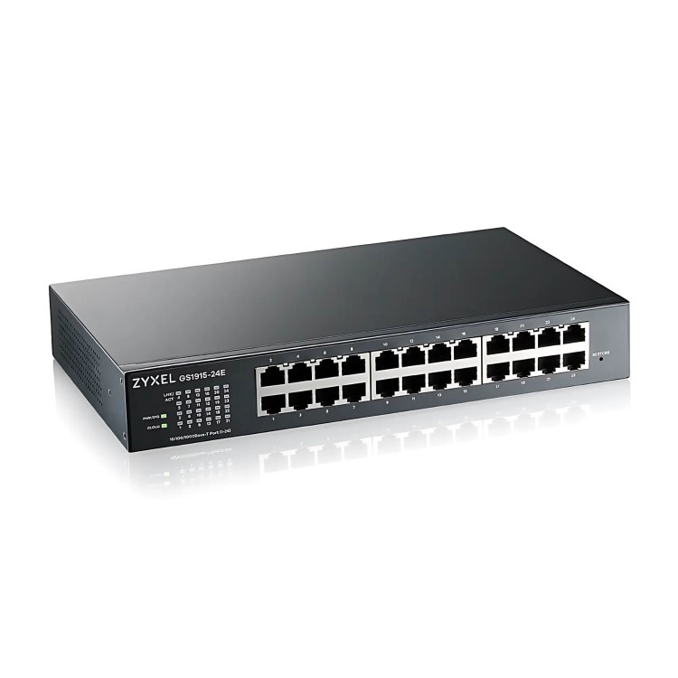 Zyxel GS1915-24E 24-Port Smart Managed Rackmount Gigabit Switch