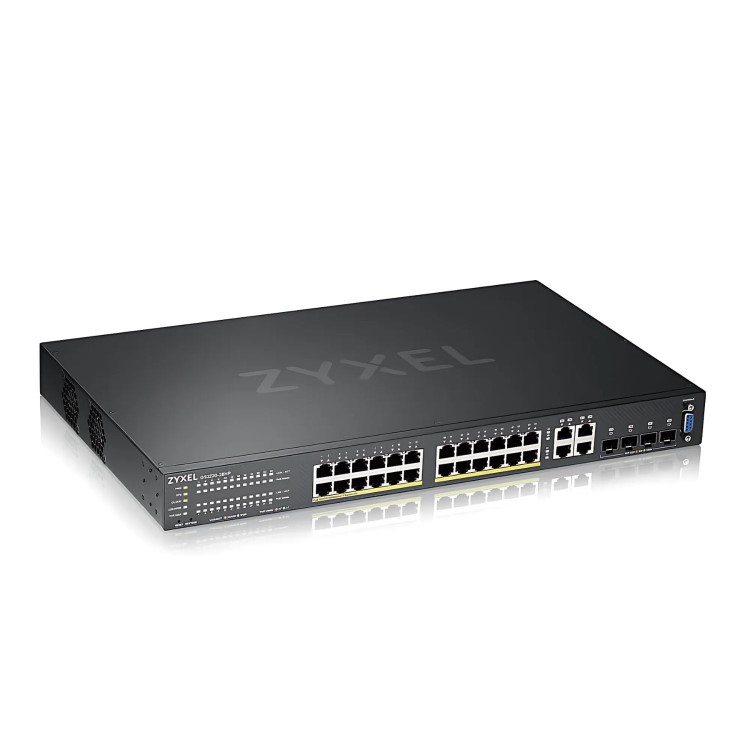 Zyxel GS2220-28HP NebulaFlex Pro 24-Port Layer 2 Managed Rackmount Gigabit PoE+ Switch