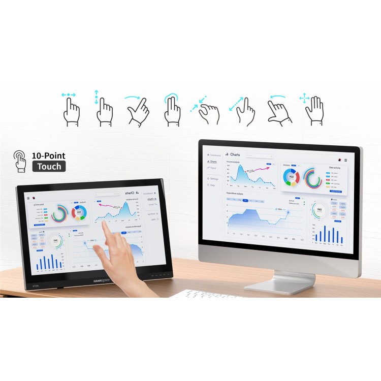 HANNspree HT165HPB 15.6" IPS Full HD 10-Point P-Cap Touch Monitor