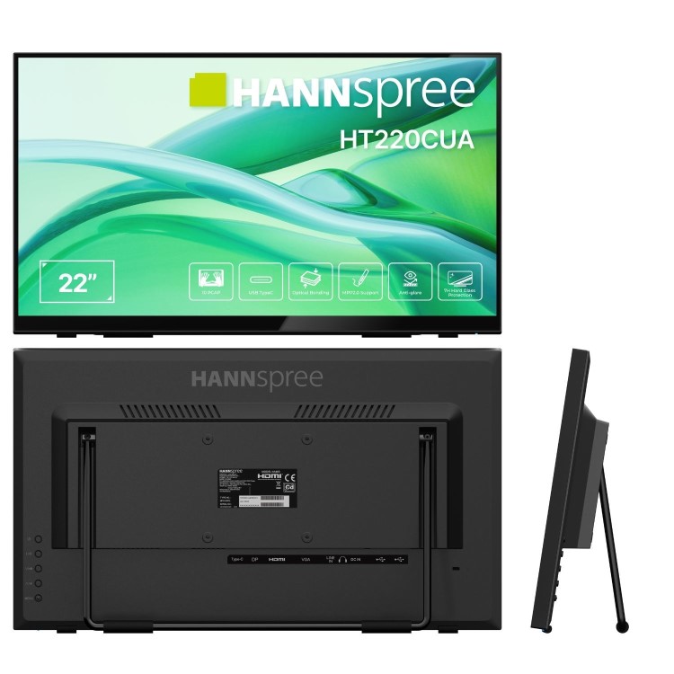 Hannspree HT220CUA 22" IPS Full HD USB-C 10-Point Touchscreen Monitor