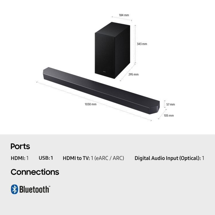 Samsung Q600F Q-Series Soundbar with Subwoofer