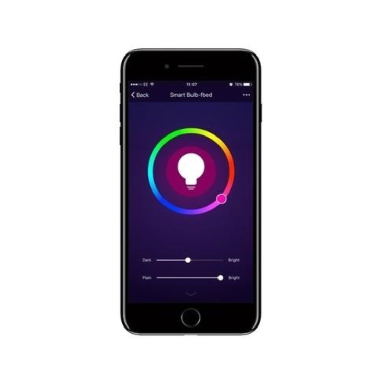 electriQ Dimmable Smart colour Wifi LED Bulb with B22 bayonet base - Alexa & Google Home compatible