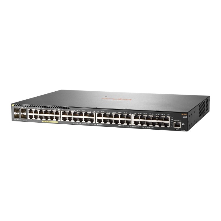 HPE Aruba Networking 2930F 48G 48-Port PoE+ Rack-mountable Managed Switch