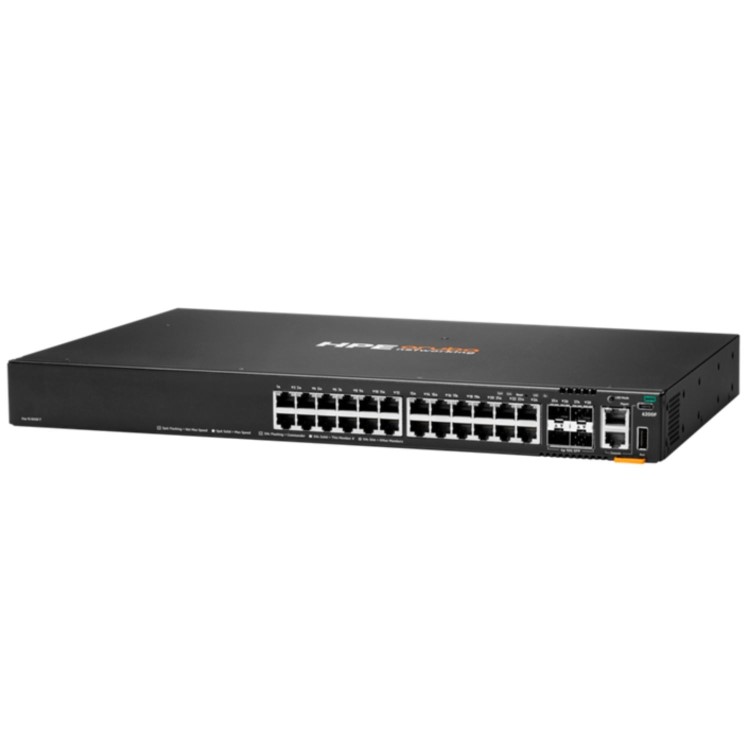 HPE Aruba Networking C-Port 6200F 24G 24-Port with SFP+ L3 Managed Rack-mountable Switch 