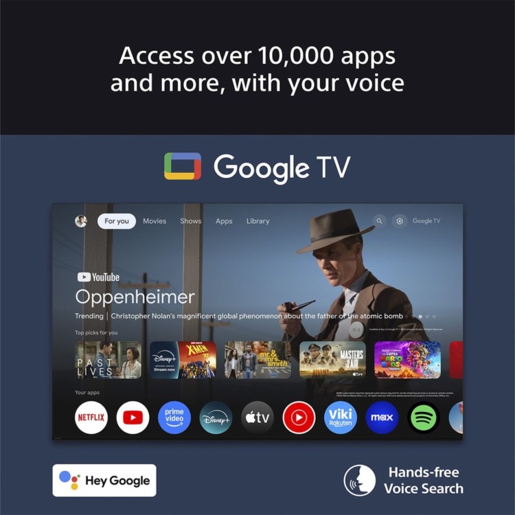 Sony BRAVIA K75S38B 75" 4K Ultra HD Smart LED TV  HDR Dolby Vision & Google TV