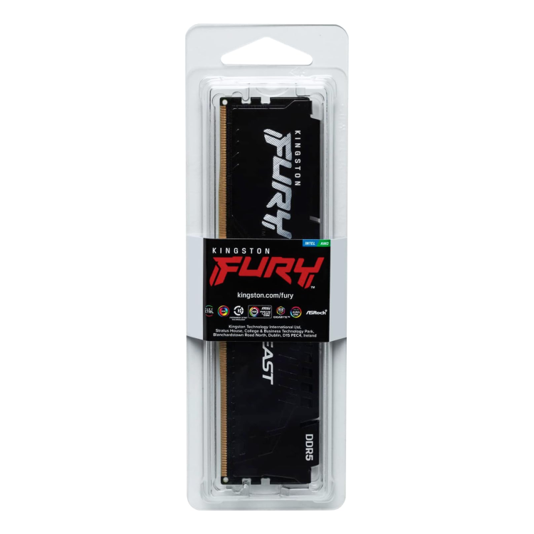 Kingston FURY Beast 16GB 1x16GB DDR5 5200MHz DIMM Desktop Memory