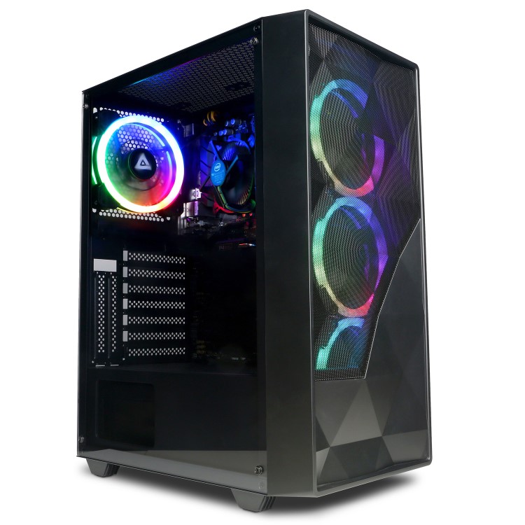 CyberPowerPC Eurus AMD Ryzen 5 5600G 8GB RAM 500GB M.2 NVMe SSD + 23.8 Inch 100Hz 1ms Gaming Monitor