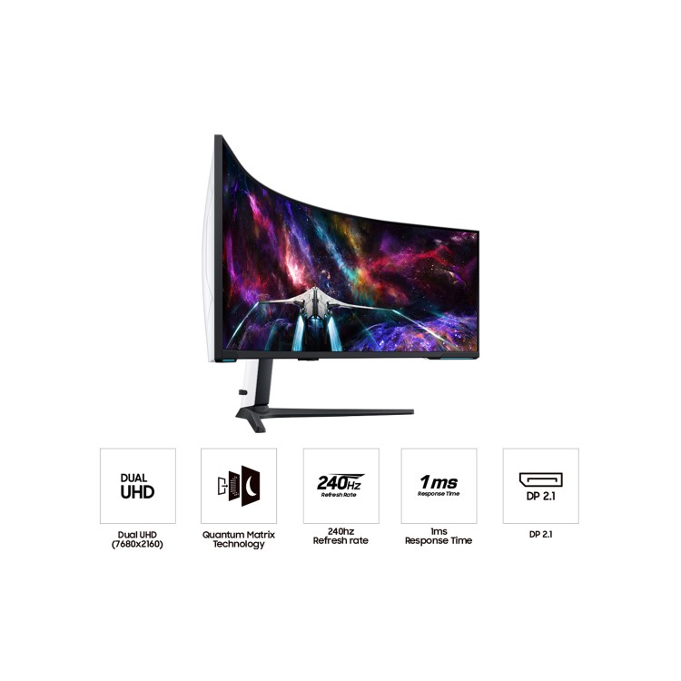 Samsung Odyssey Neo G9 G95NC 57" VA Dual UHD 240Hz 1ms Curved Gaming Monitor