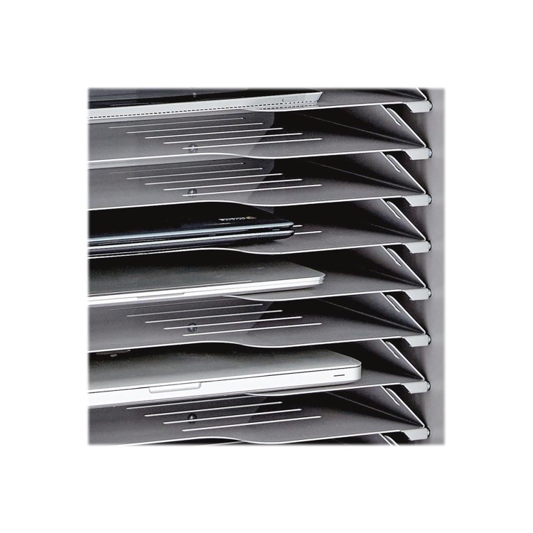 Lyte Double Door 32 Metal Shelf for Laptops or Chromebook and Tablets up to 15.6" Charging Trolley