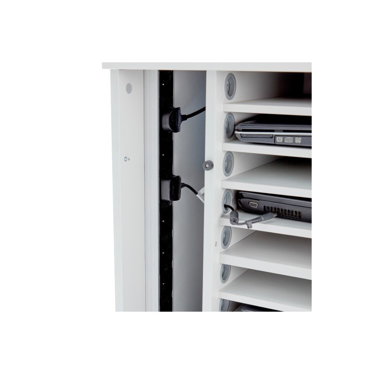 LapCabby Lyte Single Door 10 Laptops or Chromebook and Tablet up to 15.6" Charging Trolley