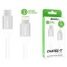 CHARGE-IT Premium 1 Metre USB-C to Lightning Cable - White