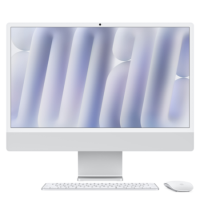 Apple iMac 2024 M4 10-Core 16GB RAM 512GB SSD 24 Inch 4.5K All-in-One PC - Silver