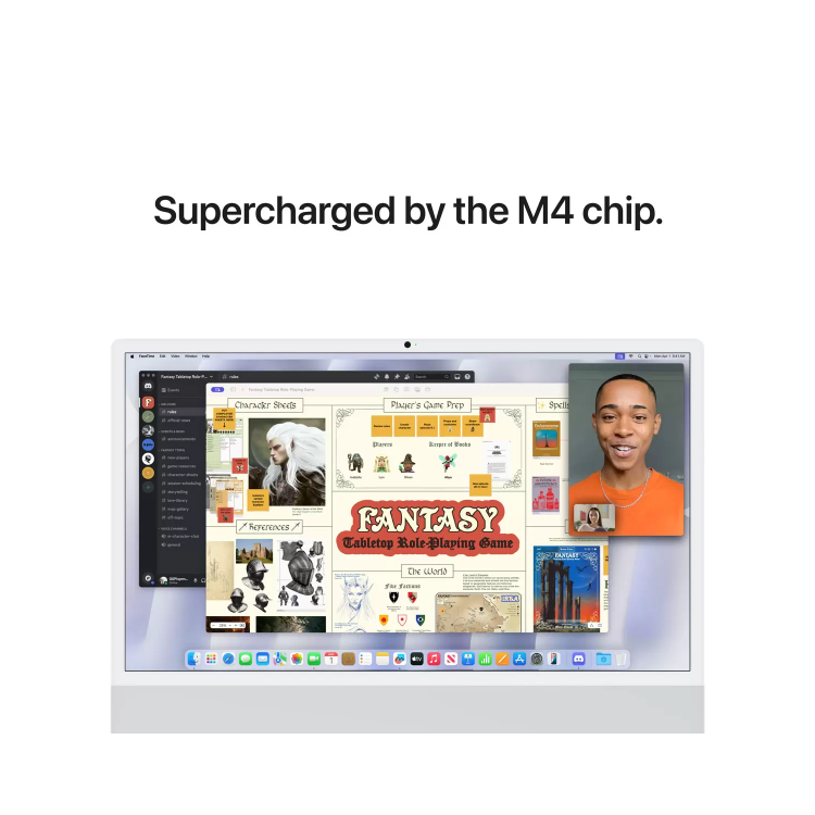 Apple iMac 2024 M4 10-Core 16GB RAM 512GB SSD 24 Inch 4.5K All-in-One PC - Silver