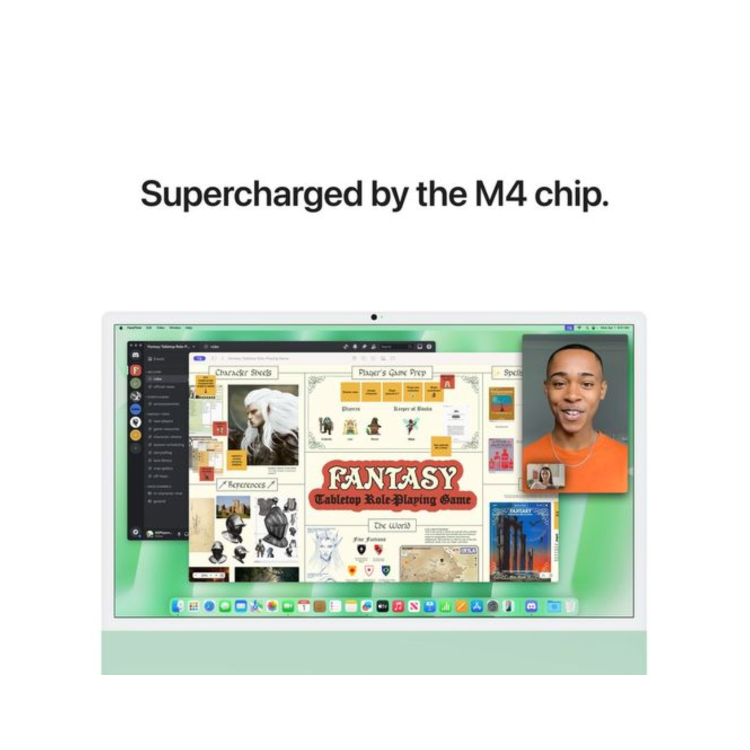 Apple iMac 2024 M4 10-Core 16GB RAM 256GB SSD 24 Inch 4.5K All-in-One PC - Green