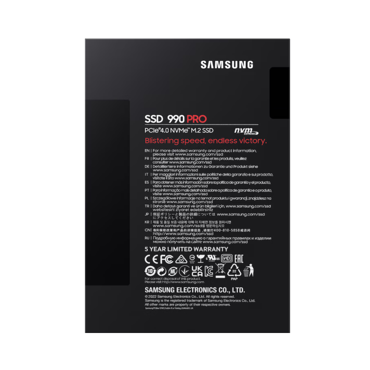 Samsung 990 PRO 1TB M.2 2280 Internal SSD