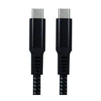 OEM 1.8 Meter USB-C to USB-C Male to Male 100W Braided Cable Black