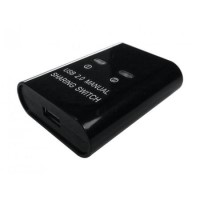 OEM Mini Switch Sharing Port 2 USB type B - 1 USB Type A Black