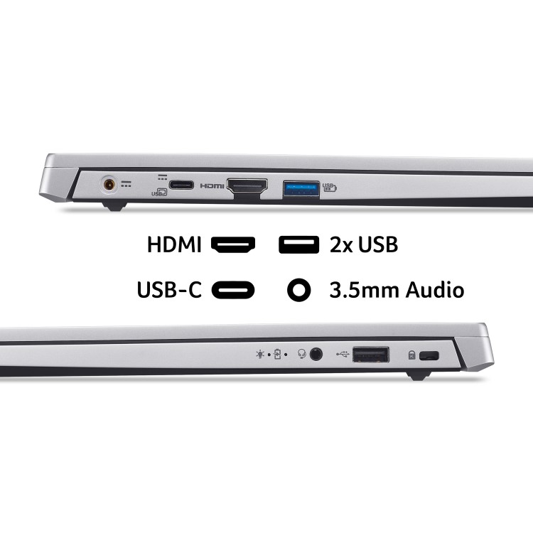 Acer Aspire Lite Intel N150 4GB RAM 128GB SSD 15.6 Inch Windows 11 Laptop