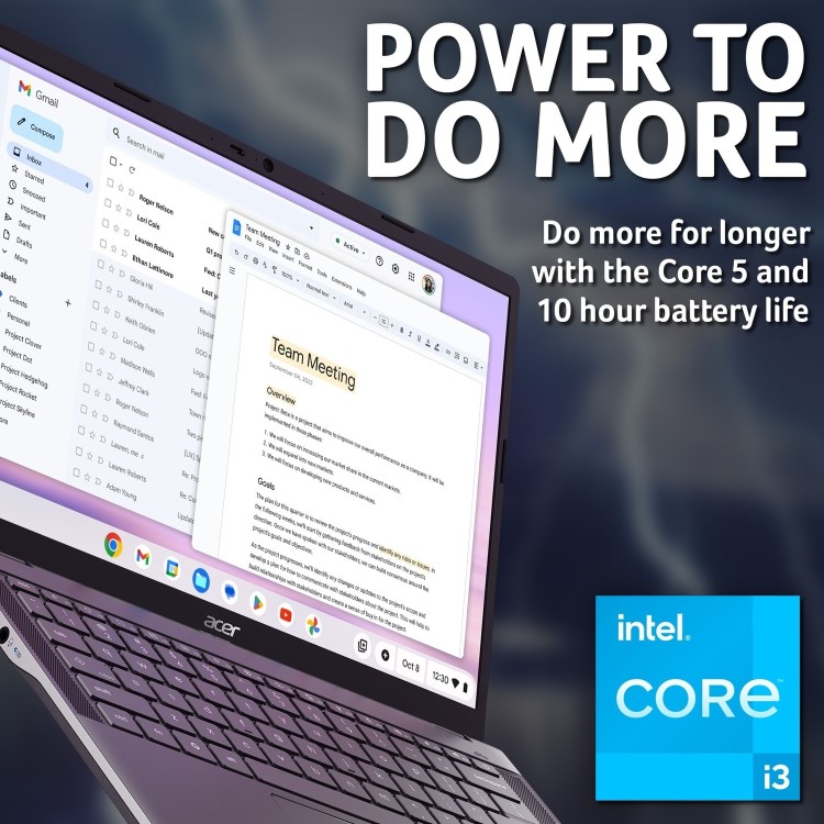 Acer Plus 514 Intel Core 5 8GB RAM 512GB eMMC 14 Inch Chromebook