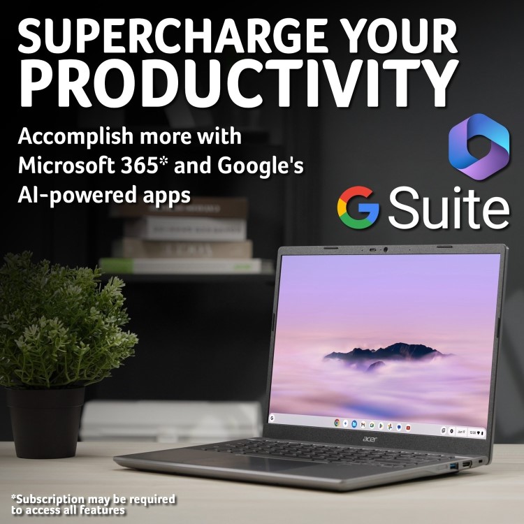 Acer Plus 514 Intel Core i3 8GB RAM 256GB eMMC 14 Inch Chromebook