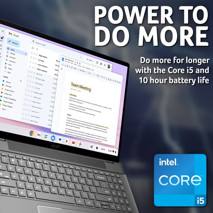 Acer Chromebook Plus 516 Intel Core i5 8GB RAM 256GB SSD 16 Inch Chromebook