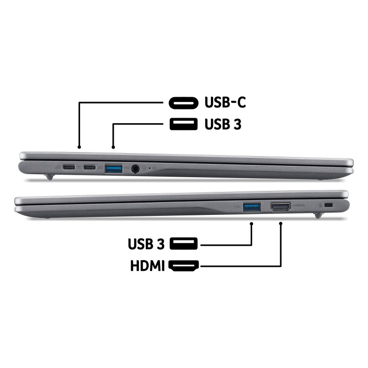 Acer Plus 516 Intel Core i3 8GB RAM 128GB SSD 16 Inch Chromebook