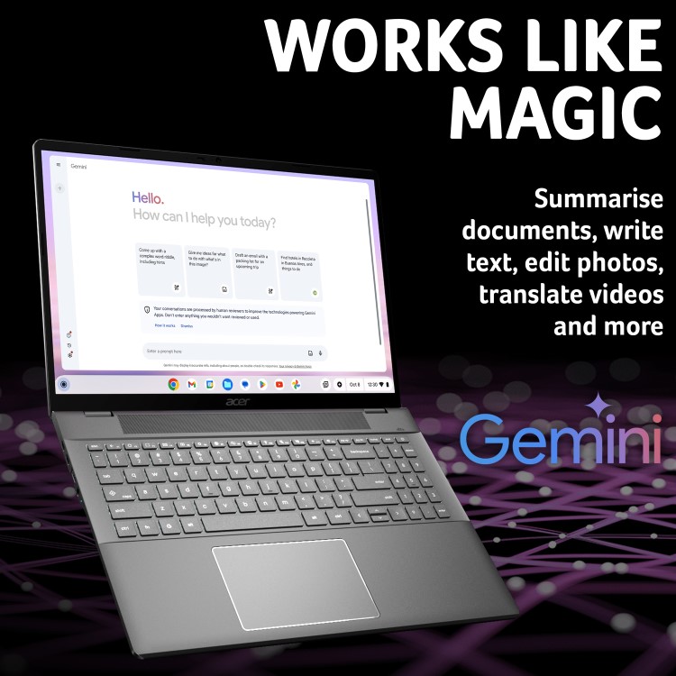 Acer Plus 516 Intel Core i3 8GB RAM 128GB SSD 16 Inch Chromebook