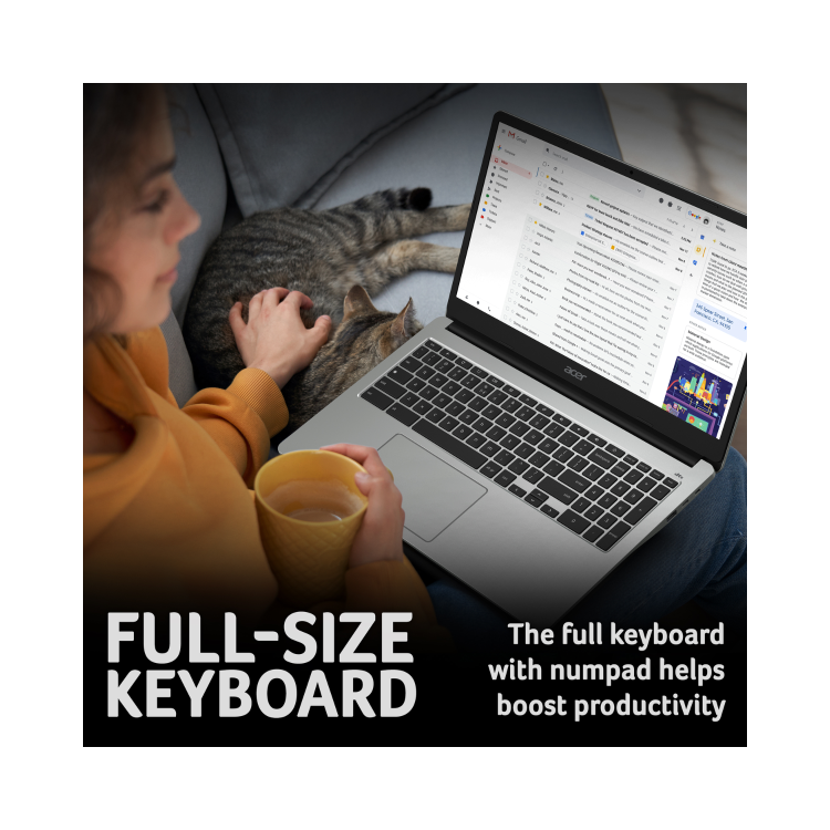 Acer 315 Intel Celeron N 8GB RAM 128GB eMMC 15.6 Inch Touchscreen Chromebook