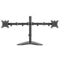 electriQ DUAL Free Standing Monitor Arm For Up to x2 32" Screen