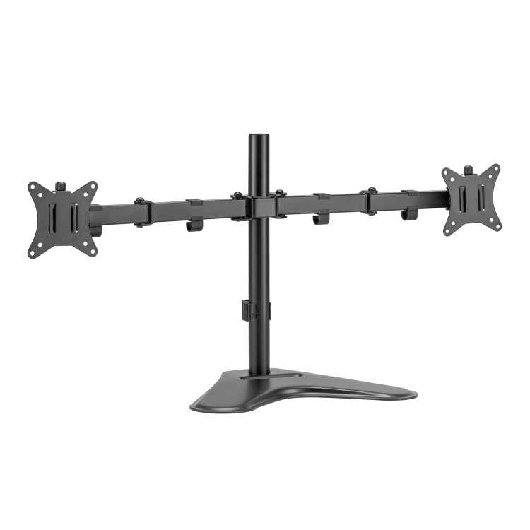 electriQ DUAL Free Standing Monitor Arm For Up to x2 32" Screen