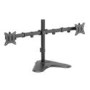 electriQ DUAL Free Standing Monitor Arm For Up to x2 32" Screen