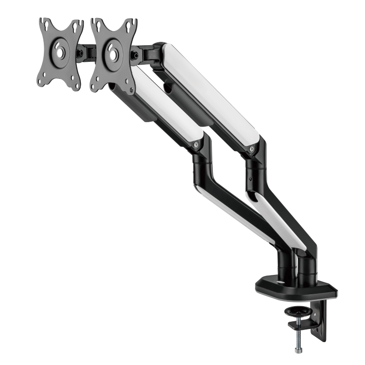 electriQ Gaming Dual Monitor Arm with RGB Lighting